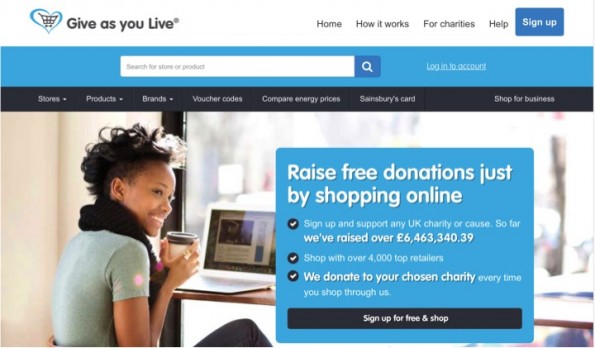 Give as you Live: doneren tijdens het onlie shoppen