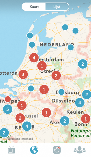 vindbaar op kaart in periscope als locatie aanstaat