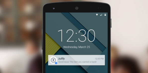 Push notificatie Facebook Messenger