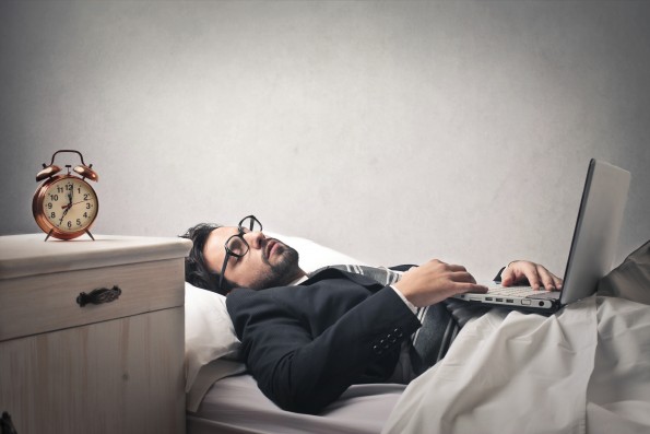 lazy businessman