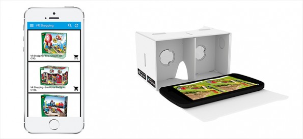 Shopping in Virtual Reality middels de gekoppelde platforms van CCV Shop en Smart2VR.