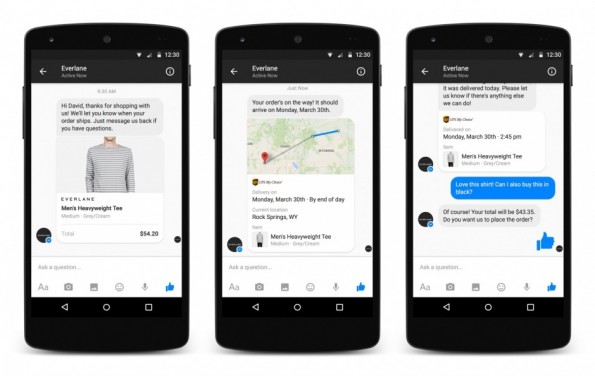 Aankoop via Messenger. Bron: cultofandroid