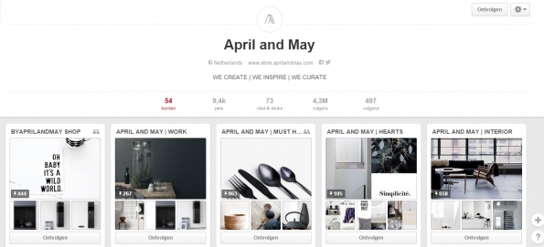 April and May op Pinterest