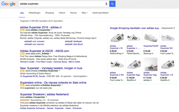 Google_zoekresultaten_SERP_Adidas