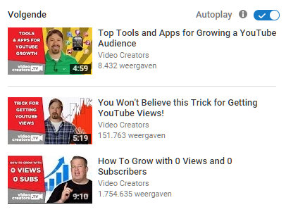 YouTube afspeellijst