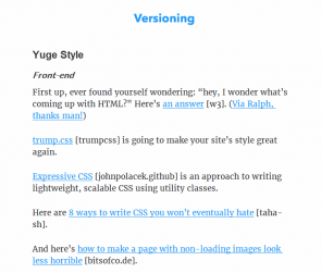 versioning