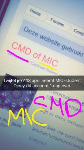 Snapchat HvA vragen