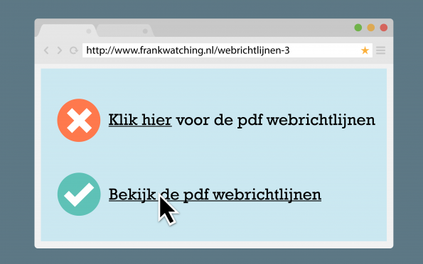 Hanteer beschrijvende verwijzingen.