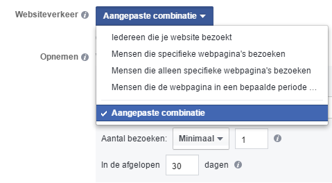 facebook website custom audiences