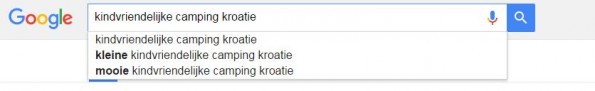 Google suggesties SERP