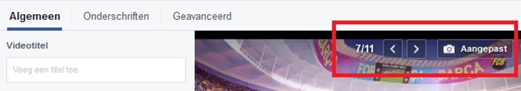Uploaden van een aparte thumbnail