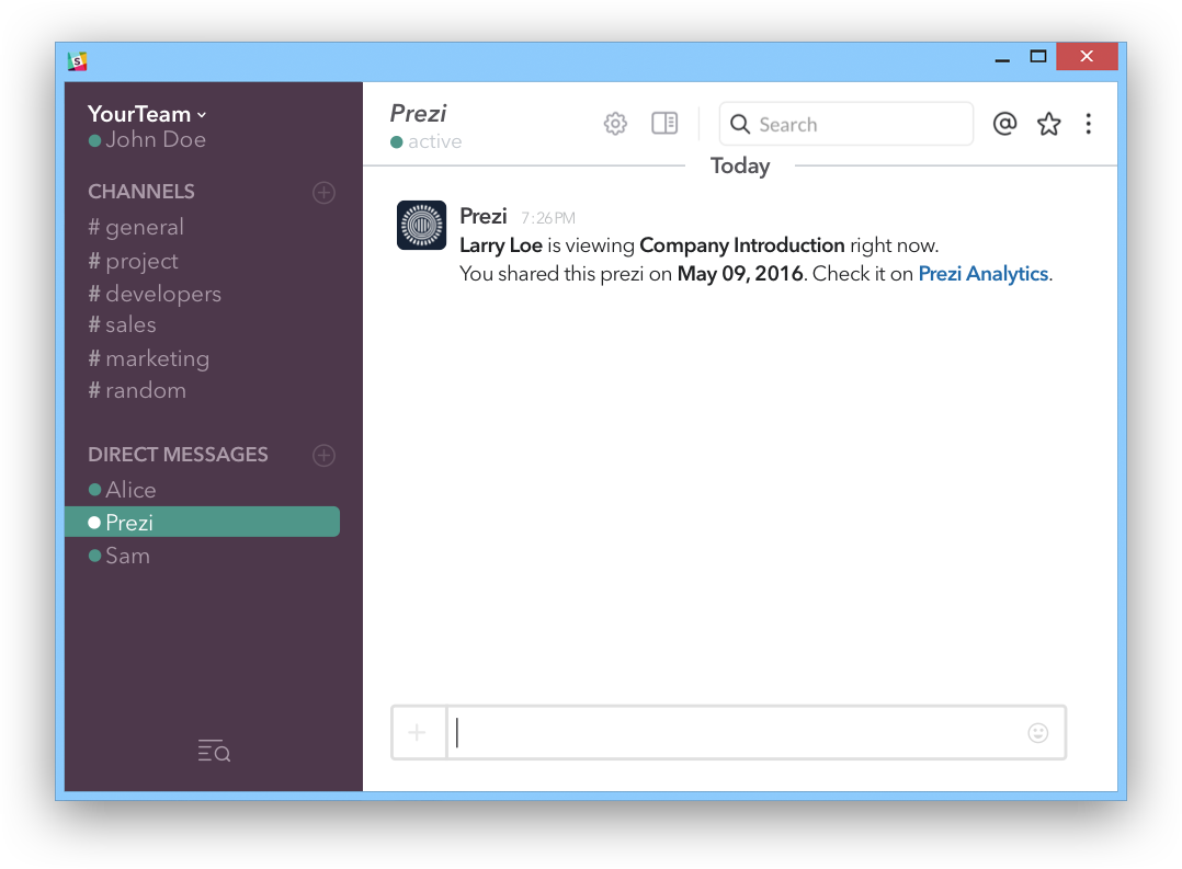 Win - Slack Notification