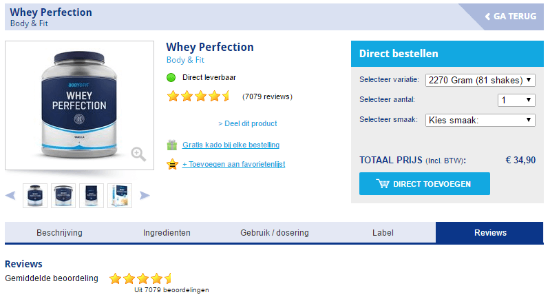 Body en Fit review product