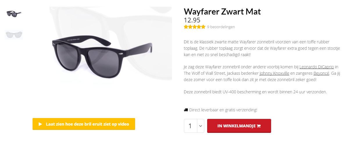 Brilopjehoofd productbeschrijving