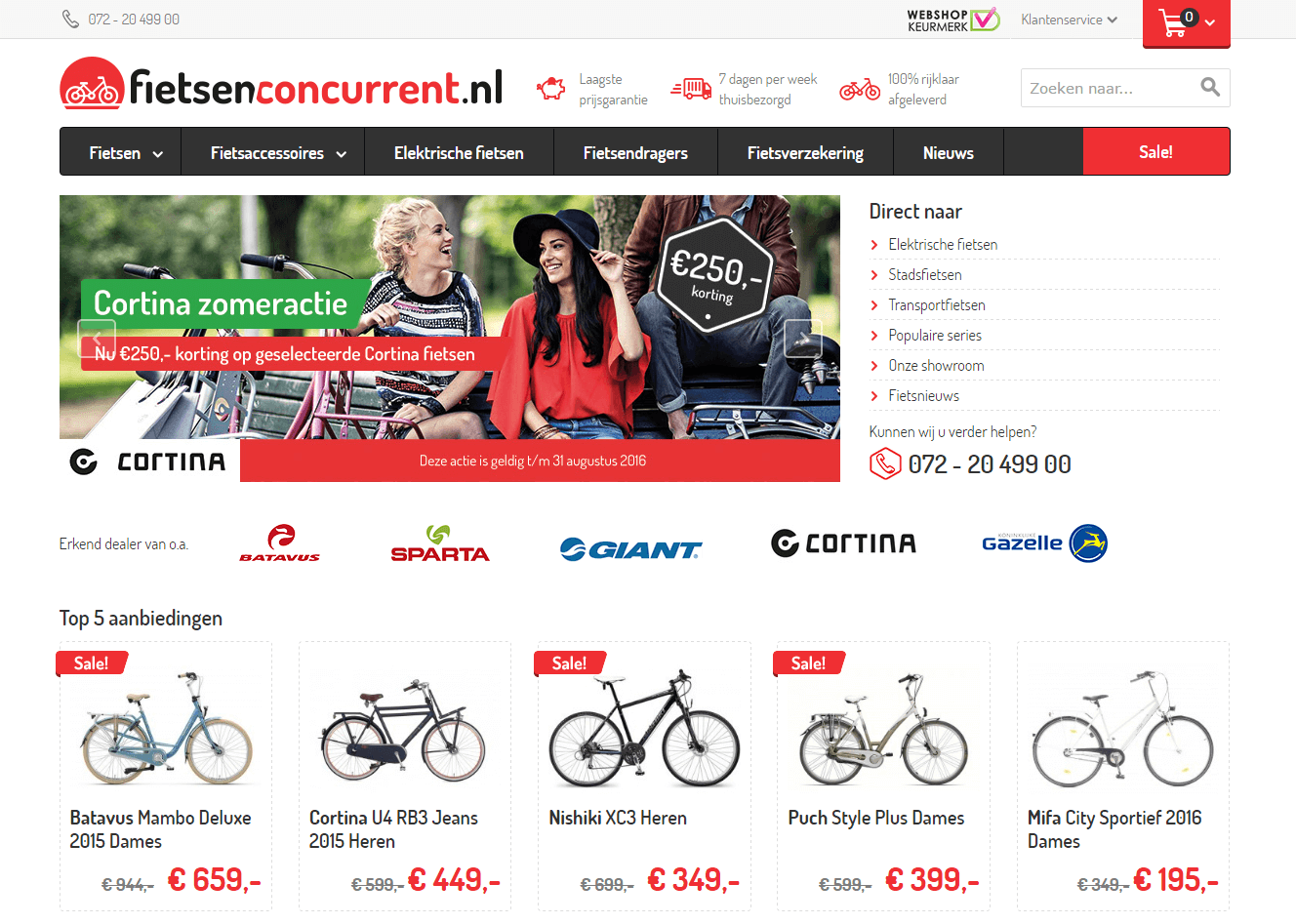 Fietsenconcurrent telefoonnummer