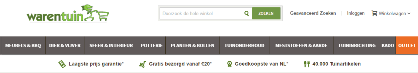 Warentuin header USP