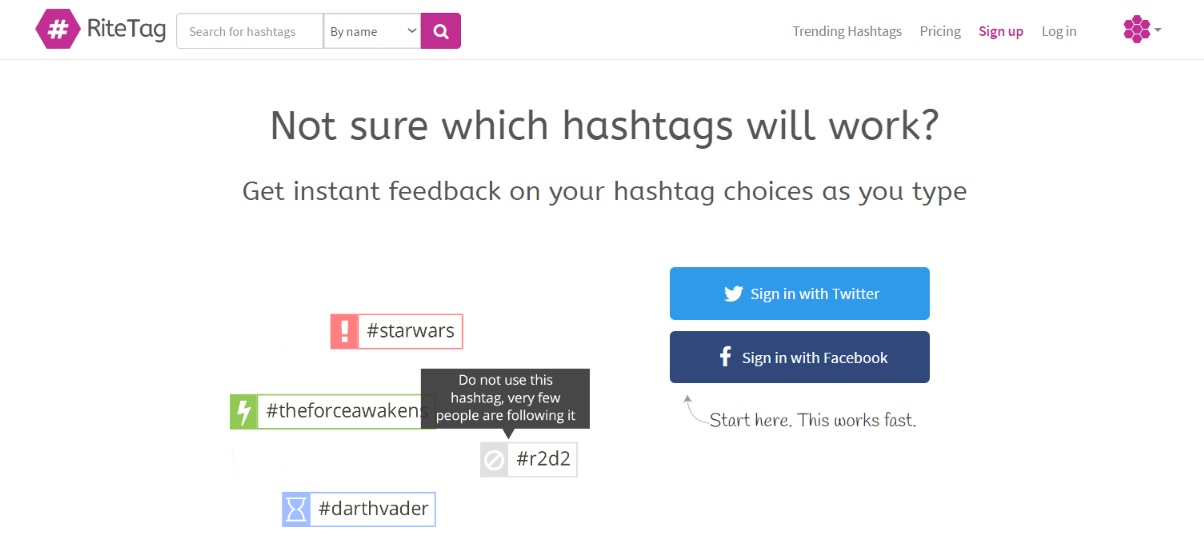 RiteTag homepage