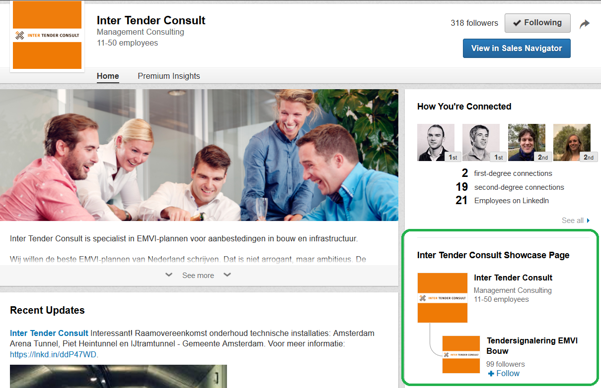 Showcase Page LinkedIn