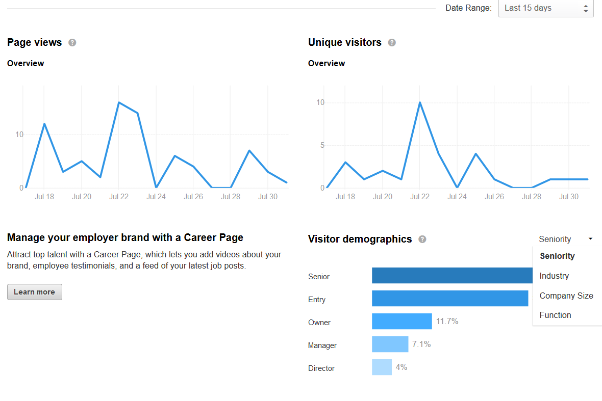 LinkedIn demographics
