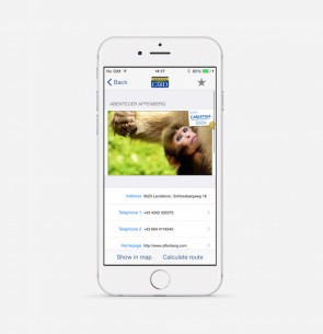 Kaernten Card smartphone app voor gebiedsmarketing
