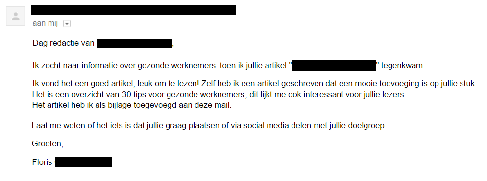 Eerste variant skyscraper e-mail