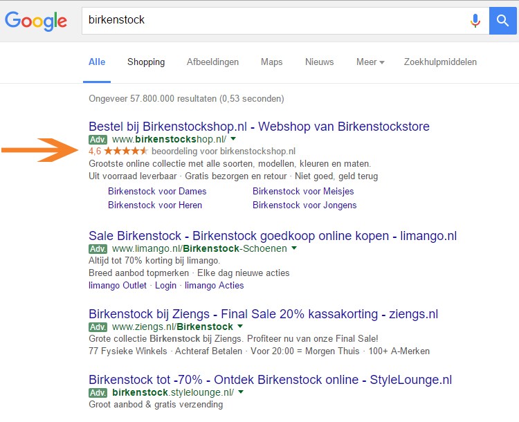 Google AdWords - search