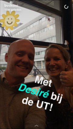 Snapchat bij de UT