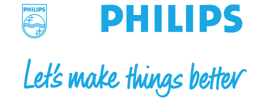 De slogan van Philips: Let's make things better.