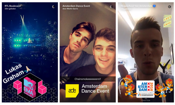 on-demand geofilters nederland