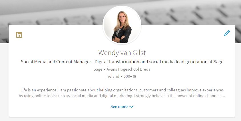 Profiel LinkedIn