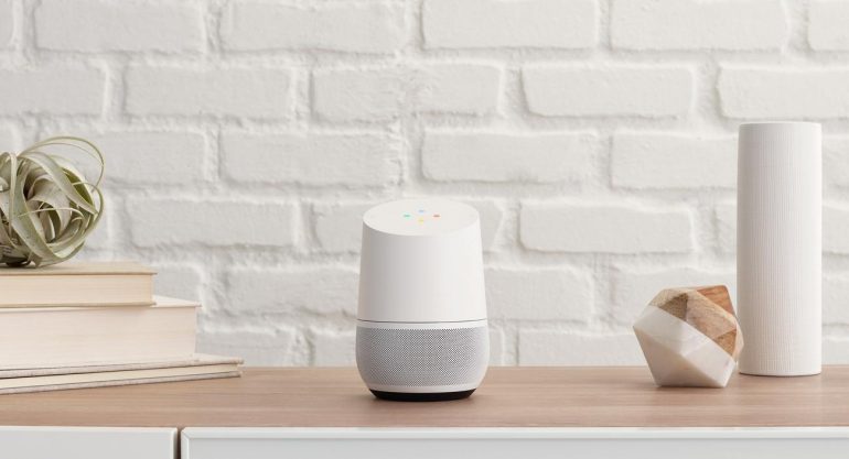 Voice search met Google Home