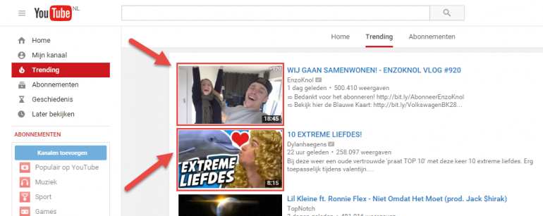 Custom thumbnails in YouTube