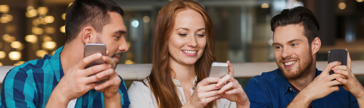 mensen smartphone