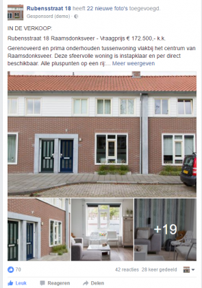 woning verkopen facebook