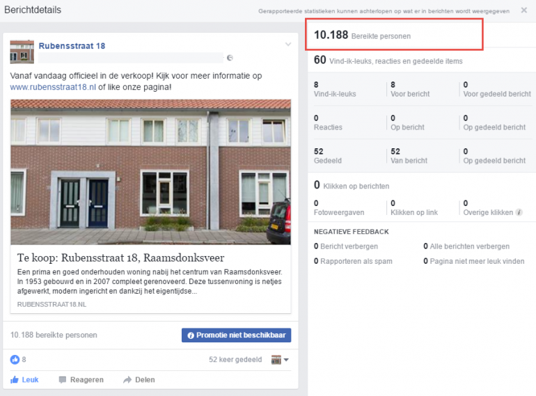 woning verkopen facebook