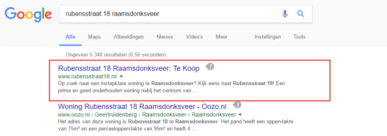 woning verkopen google