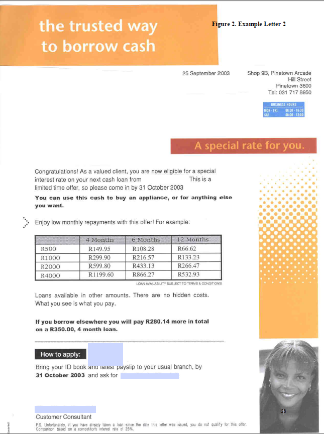 wilte afm overstappen brief