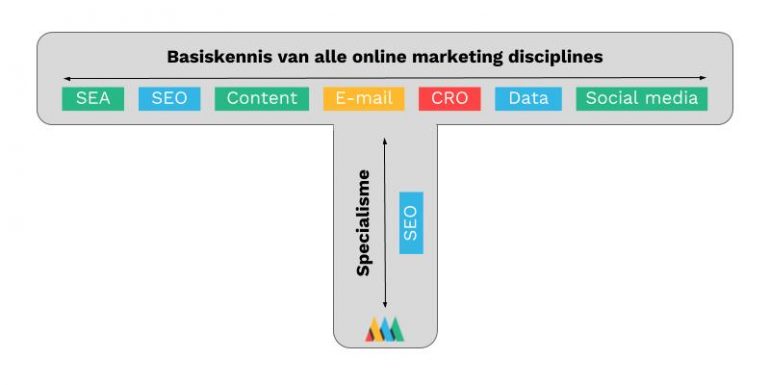 t-shaped online marketeer