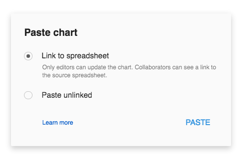 linktospreadsheet
