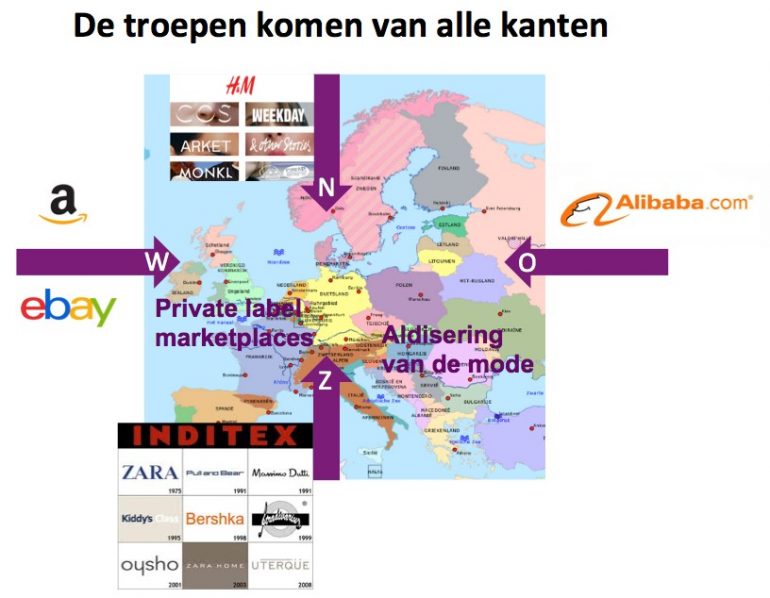 de troepen komen van alle kanten