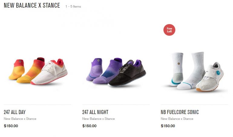New Balance and stance