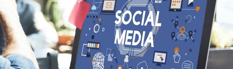 social media scherm
