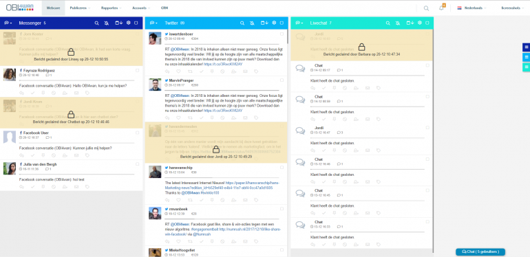 Voorbeeld van een chatbot-gesprek