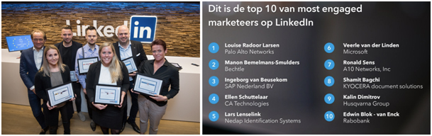 LinkedIn Most Engaged Marketeers