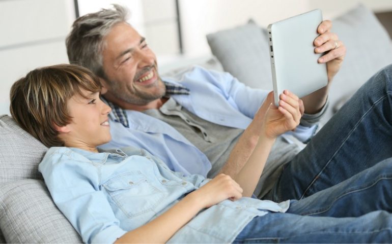 generatie f met vader