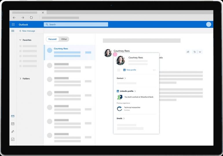 linkedin integratie outlook