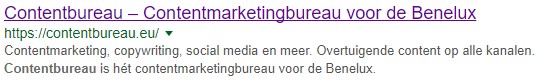 meta description