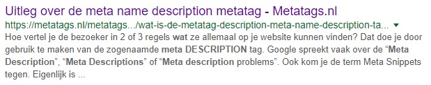 meta description