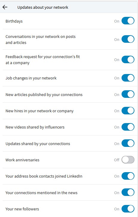 notificaties linkedin trends functionaliteiten