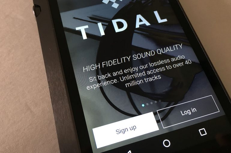 Tidal op mobiele telefoon